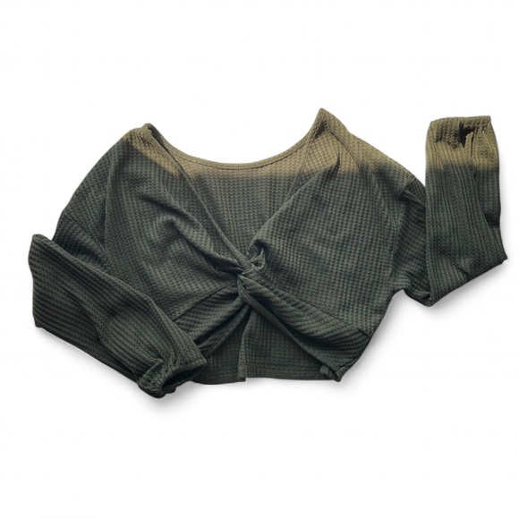 SHEIN Dark Green Textured Top size small - Picture 1 of 5